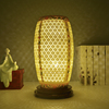 新中式陶瓷复古卧室床头灯客厅书房装饰台灯镂空雕刻高透光台灯