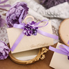 结婚婚礼订婚伴手礼，空盒大喜糖袋糖果盒，森系紫色2024喜糖盒子