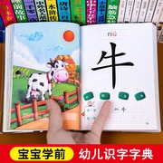 宝宝学前识字幼儿认字启蒙教材2岁3岁4岁3-6岁儿童，看图识字卡片幼儿园大班中班益智象形，识字大王早教书绘本一年级趣味神器识字书