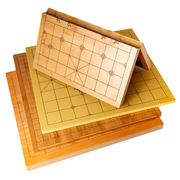 双面两用棋盘围棋象棋盘19路13路木质盘楠竹，盘新榧木单面折叠棋盘