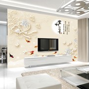 电视背景墙壁纸简约立体大气壁画2022年S壁纸8d客厅墙装