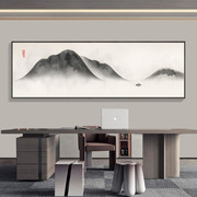 新中式客厅沙发背景墙装饰画，办公室中国画山水画壁画，大气挂画字画