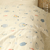 婴儿级纯棉双层纱布料宝宝，成人全棉裸睡床品被套，床单枕套手工面料