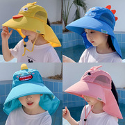 儿童遮阳帽防紫外线，防晒帽男女童宝宝渔夫帽，夏季薄网红太阳帽