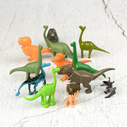 恐龙装饰桌面车载摆件公仔恐龙，当家实心恐龙套装，儿童玩具情景玩偶