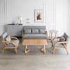 沙发客厅简约现代小户型小客厅实木双人沙发椅家用布艺沙发两人位
