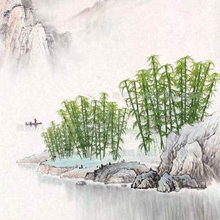 树脂仿真植物竹子竹林摆件奇石山水盆景假山沙盘微景造景装饰