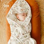 oakfamily包被初生婴儿夏季纯棉，新生儿抱被宝宝包单纯棉a类裹被
