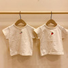 夏装宝宝短袖上衣薄款简约樱桃草莓，t恤小童体恤男女婴儿纯棉衣服