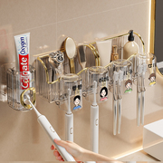 自动挤牙膏牙刷牙杯置物架神器挤压器壁挂式放按压夹2023神器