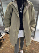 捡漏欧洲站！宽松大版保暖羊羔绒派克服棉服风衣外套女秋冬