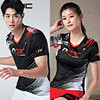 韩国羽毛球服套装男女款运动短裤裙情侣网球服乒乓球队服印字