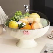 水果盘果盆客厅桌面收纳家用喜糖盒，沥水篮结婚摆件零食收纳盒带盖