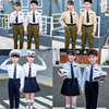 中小学生诗歌朗诵合唱服运动会演出服儿童军装陆军空军海军套装