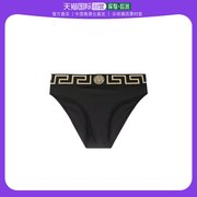 香港直邮Versace 黑色Greca Key 比基尼三角裤泳装 ABD0109范思哲