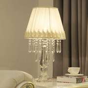 简约现代欧式奢华水晶台灯，创意温馨公主装饰结婚房卧室调光床