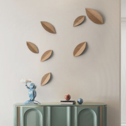 创意木雕树叶墙饰客厅玄关墙面装饰挂件样板房墙上装饰品壁饰壁挂