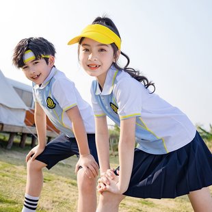 幼儿园园服两件套六一小学生校服运动短裤中国风短袖运动套装T恤