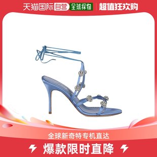 香港直邮潮奢 MANOLO BLAHNIK 莫罗 伯拉尼克 女士系带高跟凉鞋