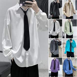 调酒师理发店发型师服装形象设计员工男女工作制服绣LOGO定制衬衫