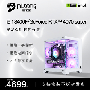 名龙堂i513400frtx30604060ti4070s电脑主机吃鸡游戏，diy组装机全套电竞直播水冷台式机整机兼容机