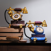 简约现代电话机创意小摆件家居客厅酒柜书柜书架摆设书房装饰品