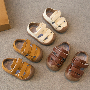 宝宝凉鞋2024夏季儿童，鞋子小童学步鞋男童，女童包头沙滩鞋软底