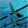 浮潜潜水装备美人鱼尾巴人鱼可调节小孩脚蹼游泳专用儿童训练单片