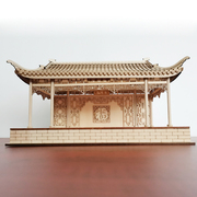 中国微景观拼装中式古风戏台，房屋国风diy手工制作古建筑模型材料