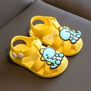 防尿塑料婴儿包头凉鞋儿童男女防滑软底宝宝0-1-2-3岁夏季步前鞋