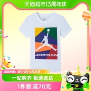 nikejordan耐克aj大童装男童，夏季针织纯棉，柔软亲肤儿童短袖t恤