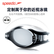 speedo速比涛近视泳镜防水防雾高清左右眼度数，不同专业游泳眼镜新