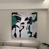 手绘抽象肌理3d立体高级感油画客厅沙发背景过道走廊装饰艺术挂画