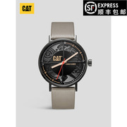 美国CAT卡特男女腕表学生个性防水时尚真皮革石英大表盘手表M72