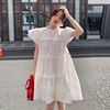 清纯白色连衣裙2023女夏设计感小众温柔可盐可甜小个子公主裙