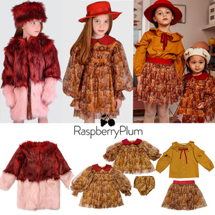 4折英国raspberryplum女童，连衣裙衬衫半身裙皮草外套