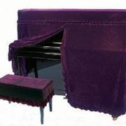 定制2024金丝绒钢琴，套钢琴罩后面全包型凳套