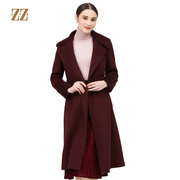 佐尔美冬季纯色女士中长款中老年羊毛外套E74ZZ49