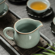 龙泉青瓷夫道杯茶公茶具陶瓷套装家用分R茶器功过滤茶道零