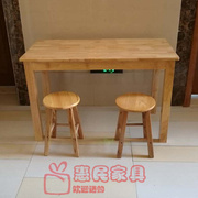 深圳 美观耐用 1.2米 1.3米 橡木餐台 实木餐桌 方形餐桌 长桌