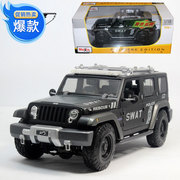 美驰图 1 18  jeep 救援车 特警车 swat 911 越野车汽车模型
