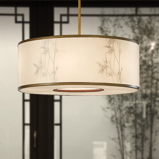 新中式现代圆形古典设计创意，客厅餐厅卧室茶室吧台禅意吊灯吸顶灯