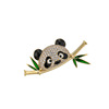 国风可爱熊猫胸针高档男女竹子节节高升别针原创萌趣动物胸花装饰