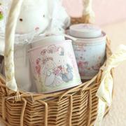 Bunny Lulu拱形双盖茶叶罐小号马口铁盒喜糖盒下午茶伴手礼喜茶罐