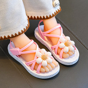 儿童凉鞋夏季女孩女宝室内防滑软底公主宝宝小中童外穿女童鞋