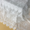 白色镂空牛奶丝棉布刺绣时装，婚纱公主裙连衣裙夏装裙子服装布料