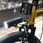 自行车前灯架车前灯相机支架，适合公路山地前叉，小轮英布折叠自行车