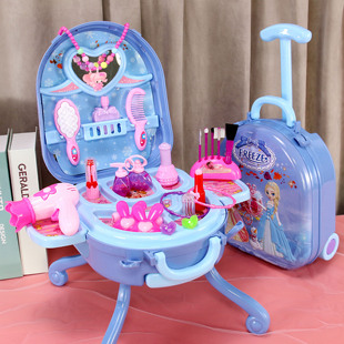 儿童玩具女孩过家家梳妆台爱莎艾莎沙公主，女童宝宝生日礼物4-5岁3