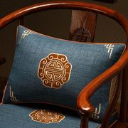 新中式抱枕红木沙发靠垫腰枕腰垫靠枕椅子靠背垫客厅长方形抱枕套