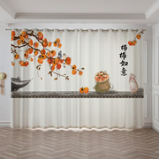 现代简约新中式古风民俗客厅卧室玄关中国风茶室餐厅遮光窗帘窗纱